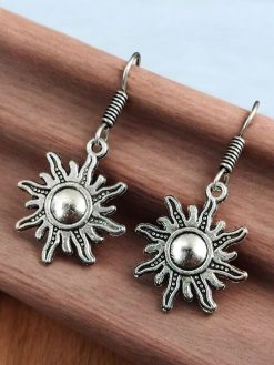 Sun Earrings | Adorable Premium Quality German Silver Hook Earring