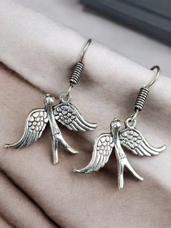 Oxidized Bird Earrings | Best German Silver Hook Design Earring
