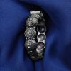 Antique Design Oxidised Bracelets | Free Size Kada / Bangles For Girls