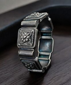 Oxidized Bracelet Square Design | Traditional Kada / Bangles For Girls