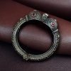 Antique Silver Bracelet | Oxidized Kada with Stone Work | Best Openable Bangle