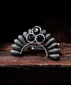 Traditional Maharashtrian Nath | Oxidised Marathi Nosepin Non-Piercing