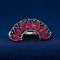 Marathi Nath | Adorable Oxidised Maharashtrian Nosepin Non-Piercing