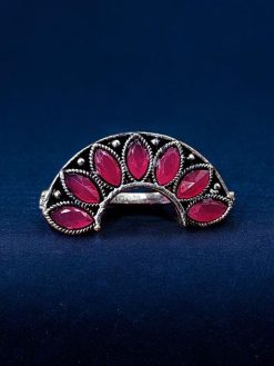 Marathi Nath | Adorable Oxidised Maharashtrian Nosepin Non-Piercing