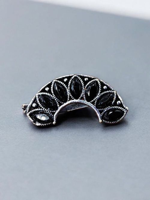 Marathi Nath | Adorable Oxidised Maharashtrian Nosepin Non-Piercing
