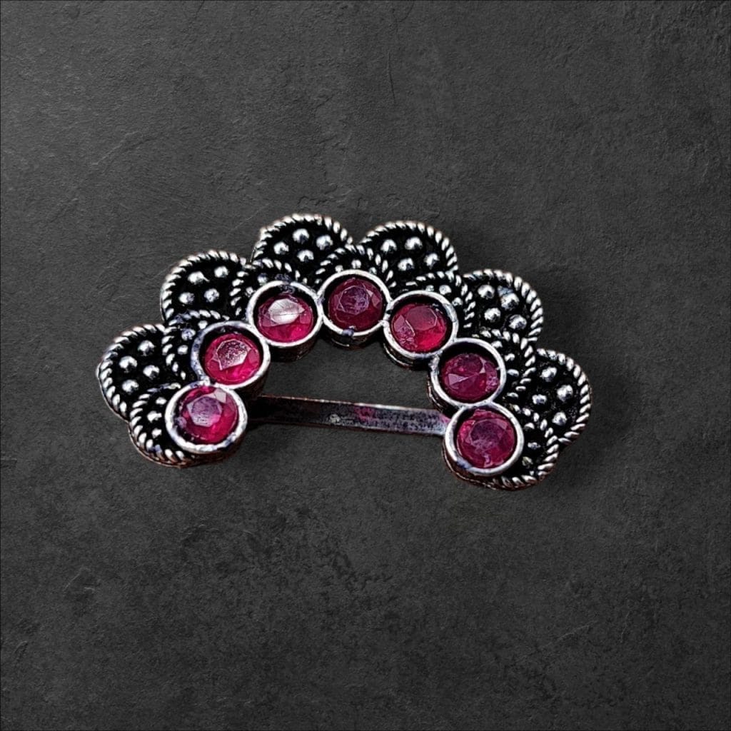 Big Size Nose pin | Oxidised Marathi Press Nosepin | Maharashtrian Nath