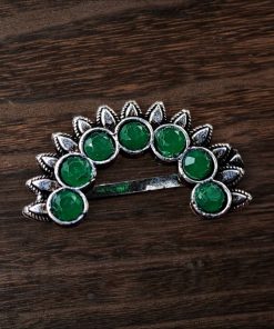 Oxidized Marathi Nosepin / Nath For Girls | Maharashtrian Press Nose Jewelry