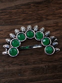 Oxidized Marathi Nosepin / Nath For Girls | Maharashtrian Press Nose Jewelry