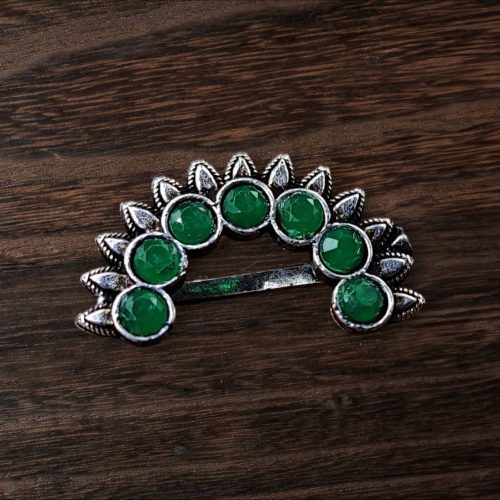 Oxidized Marathi Nosepin / Nath For Girls | Maharashtrian Press Nose Jewelry