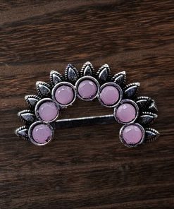Oxidized Marathi Nosepin / Nath For Girls | Maharashtrian Press Nose Jewelry