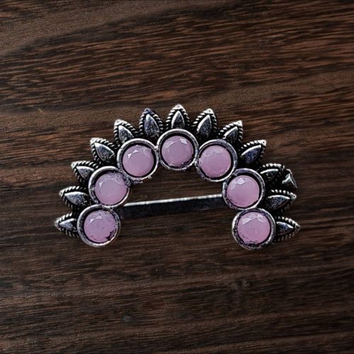 Oxidized Marathi Nosepin / Nath For Girls | Maharashtrian Press Nose Jewelry