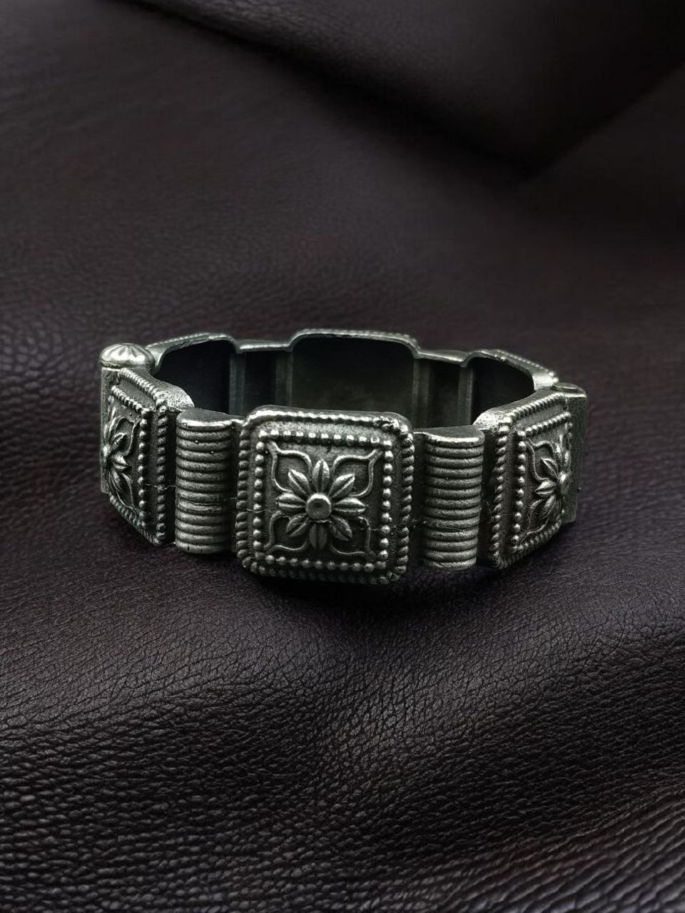 Oxidized Bracelet Square Design | Best Traditional Kada / Bangles For Girls 3 Oxidized Bracelet Square Design | Traditional Kada / Bangles For Girls