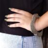 Ancient Look Floral Bracelet | Square Shape Kada / Bangle For Girls