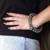 Antique Spike Bracelet | Oxidized Free-Size Bangles /Kada For Girls