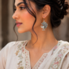 Oxidized Peacock Earrings | Adorable German Silver Hook Jewelry