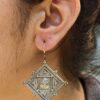 Silver Replica Hook Earrings | Antique Best Casual Wear Oxidised Jewelry