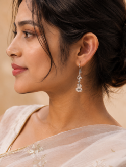 Oxidised Guitar Earrings | Designer German Silver Casual-wear Jewelry