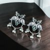 Antique Oxidised Peacock Stud Earrings | Unique Silver Replica Earring