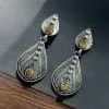 Oxidised Casual Earrings | Best Silver Replica Jewelry | Light Weight Studs