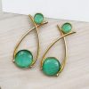 Indian Contemporary Earrings | Affordable Gold-Plated Partywear Earring For Girls