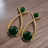 Indian Contemporary Earrings | Affordable Gold-Plated Partywear Earring For Girls
