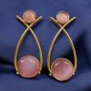 Indian Contemporary Earrings | Affordable Gold-Plated Partywear Earring For Girls
