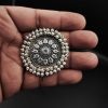 Oxidised Handmade Rings | Best Antique Pearl Beads Silver Replica Adjustable Ring