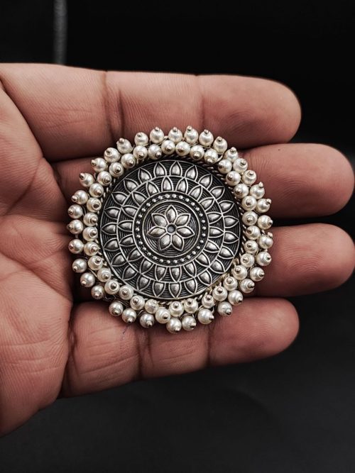 Traditional Silver Replica Ring | Pure Brass Based Handmade Jewelry