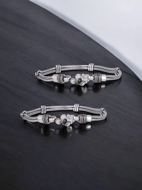 Traditional Silver-Plated Anklet | Best Casual Wear Payal for Girls