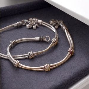 Traditional Silver-Plated Anklet | Best Casual Wear Payal for Girls