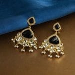 Indian Style Gold-Plated Earrings | Monalisa & AD Stone Contemporary Jewelry