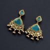 Indian Style Gold-Plated Earrings | Monalisa & AD Stone Contemporary Jewelry