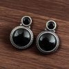 Silver Replica Stud Earrings | Monalisa Stone Studs | Antique Daily-wear Jewelry