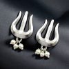 Oxidized German Silver Trishul Stud Earrings for Girls | Perfect Daily-Wear Jewellery