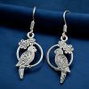 German Silver Parrot Earrings | Best Oxidized Hook Jewelry For Girls