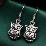 Premium Oxidized Owl Earrings | Affordable Silver Plated Dailywear Jewelry