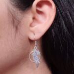 German Silver Parrot Earrings | Best Oxidized Hook Jewelry For Girls