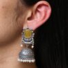 Silver Look Jhumka Earrings | Adorable Traditional Jhumki With Stone & Pearl Work 21 photo 2025 12 17 18 21 30