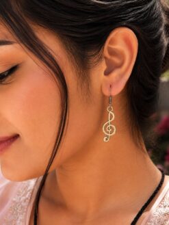 Oxidised Music Design Earrings | Affordable Premium Daily Wear Jewelry