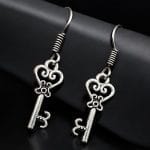 Oxidised key Style Earrings | German Silver Best Hook Earring For Girls