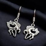 German Silver Designer Horse Earrings | Best Oxidized Daily wear Jewelry For Girls