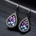 Hand-Painted Earrings | Best Silver Replica Party-Wear Jewelry For Girls
