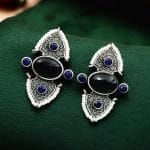 Traditional Stone Stud Earrings | Best Unique Antique Pearl Work Stud For Girls