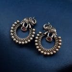 Bulk 14 Silver Replica Elephant Earrings | Best Partywear Dangler Stud - "Pink"