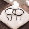 Elegant elephant charms thread anklet in silver replica, perfect for daily wear