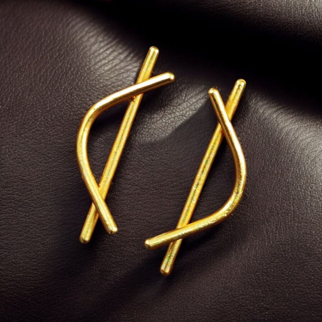 Bulk 752 Antique Gold-Plated Stud Earrings – Classy and Perfect for Every Look