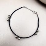 Elegant Silver Blackbead Ghungroo Anklet - Best for Every Occasion