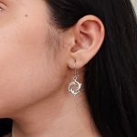 Oxidised Dolphin Fish Earrings | German Silver Hook Earrings For Dailywear