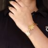 Handmade Flower Design Bracelet | Affordable Gold-Plated Cuff Bangles 9 photo 2025 09 27 12 43 15