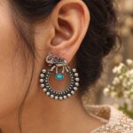 Silver Replica Elephant Earrings | Best Partywear Dangler Stud